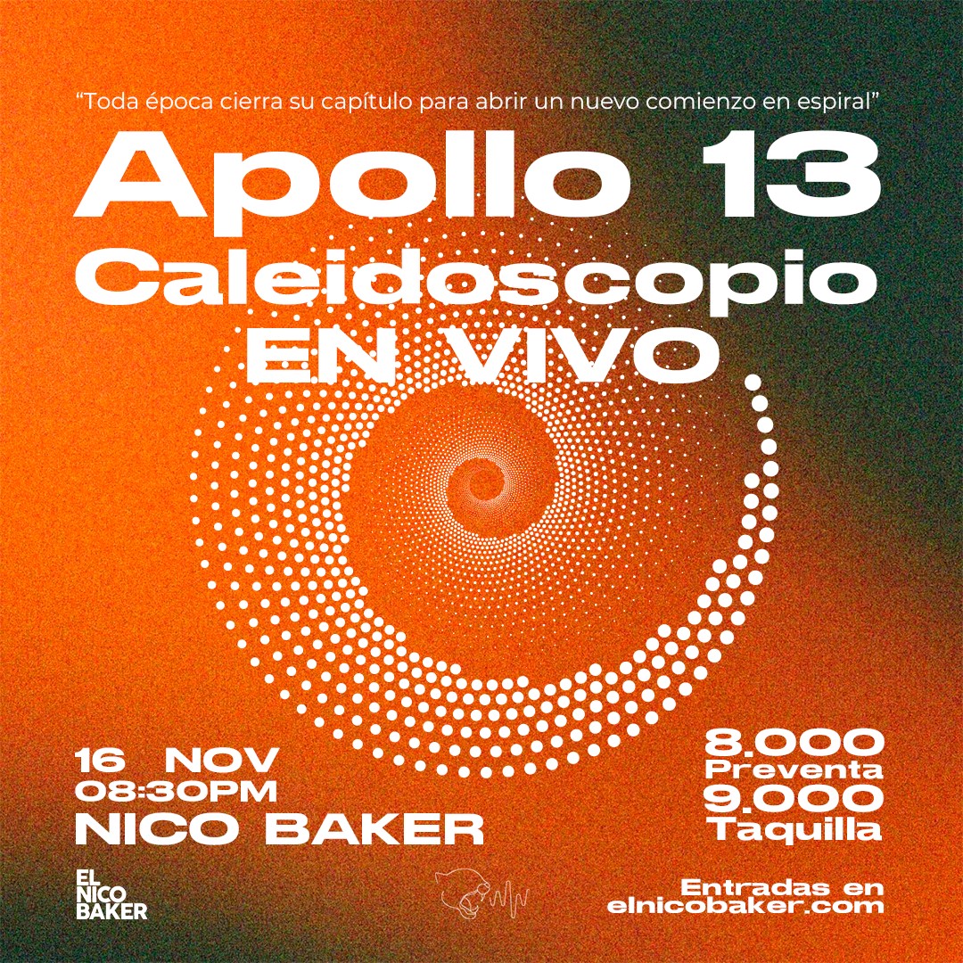 Afiche de Manigordo Audio Presente: Apollo Trece & Caleidoscopio